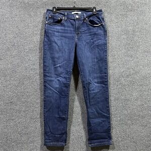 Levi's Boyfriend Jeans Womens 29x27 Blue‎ Denim Cotton Mid Rise Straight Leg